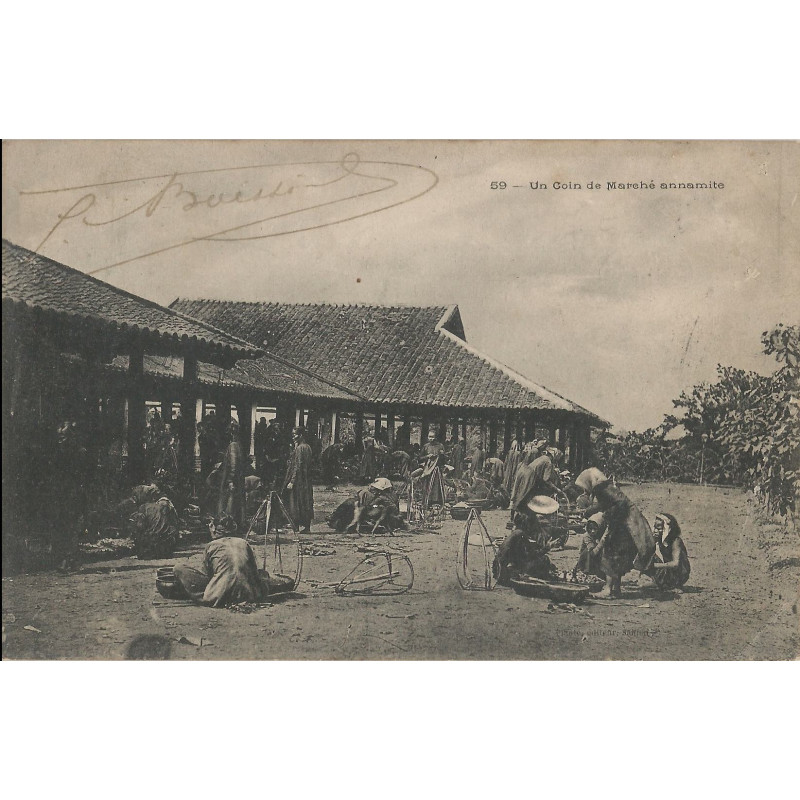 CPA - Un coin du Marché  annamite