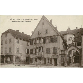 CPA - Sélestat - Marché au...