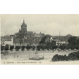 CPA - Colmar - Place du Rap...