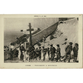 CPA - Procession à Bonifacio -