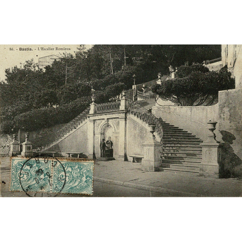 CPA - Bastia - L'Escalier Romieux