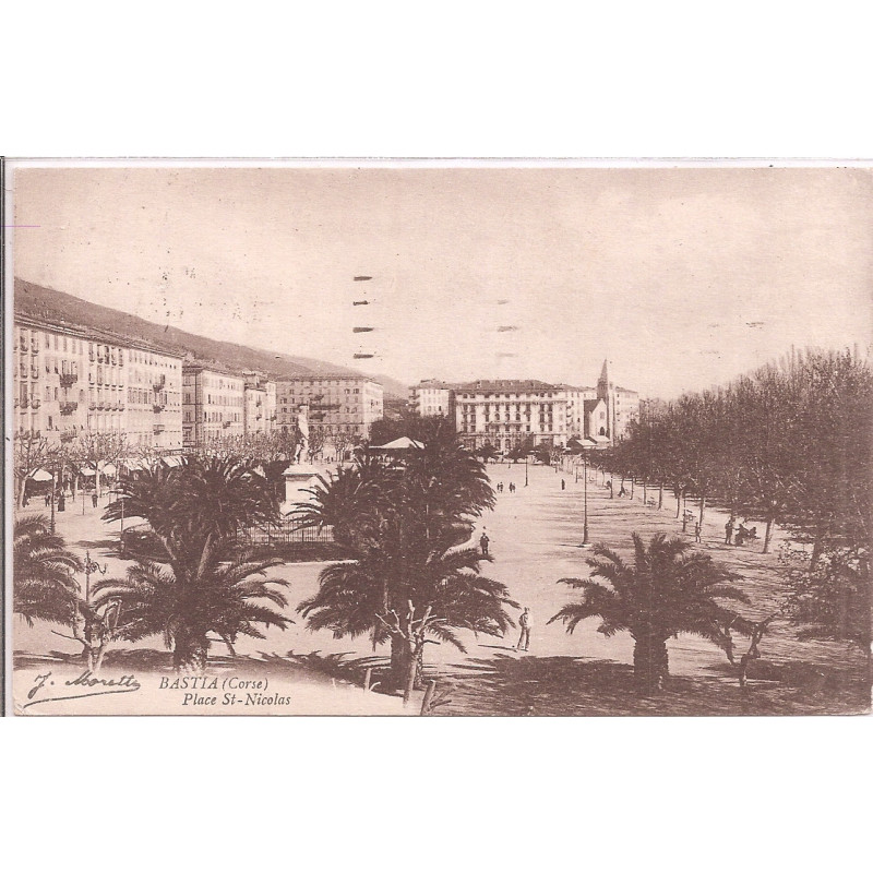 CPA - Bastia - Place Saint-Nicolas - 1923