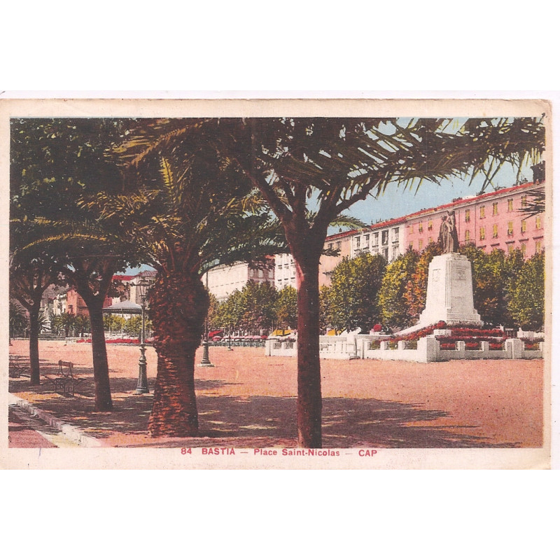 CPA - Bastia -  Place saint-Nicolas - (CAP)