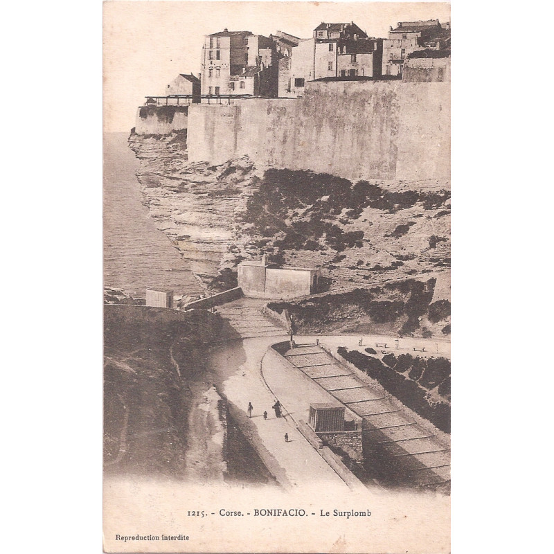 CPA - Bonifacio - Le surplomb
