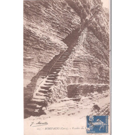 CPA - Bonifacio - Escalier