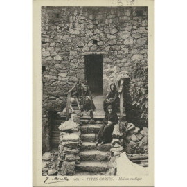 CPA - Types Corses - Maison...