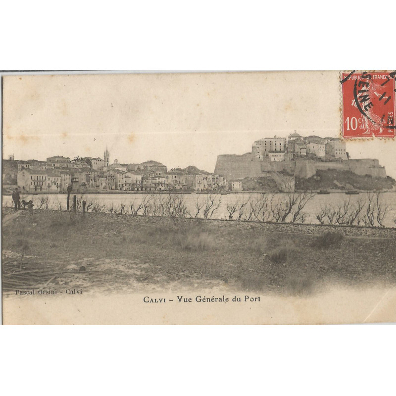 CPA - Calvi - Vue Générale du Port