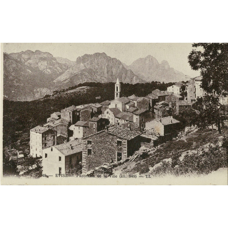 CPA - Évisa - Panorama de la Ville