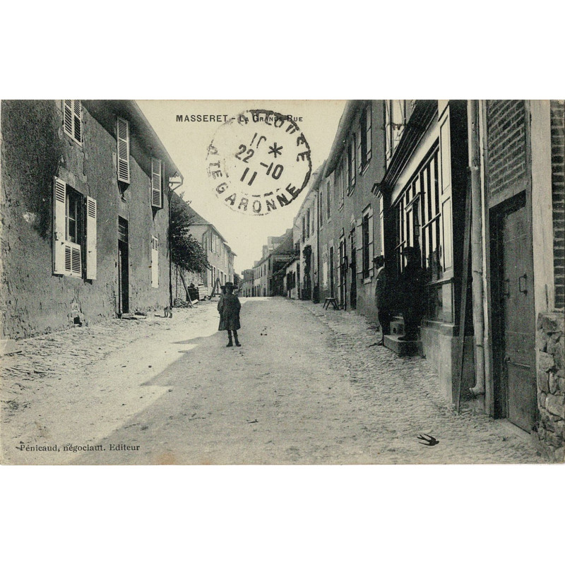 CPA - Masseret - La Grande Rue