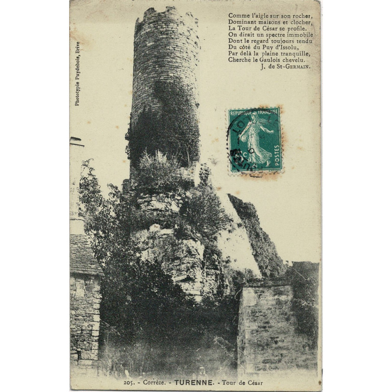 CPA - Turenne - Tour de César