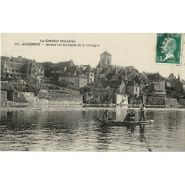 CPA - Argentat - Jardins...