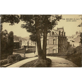 CPA - Bolbec - Jardin ublic