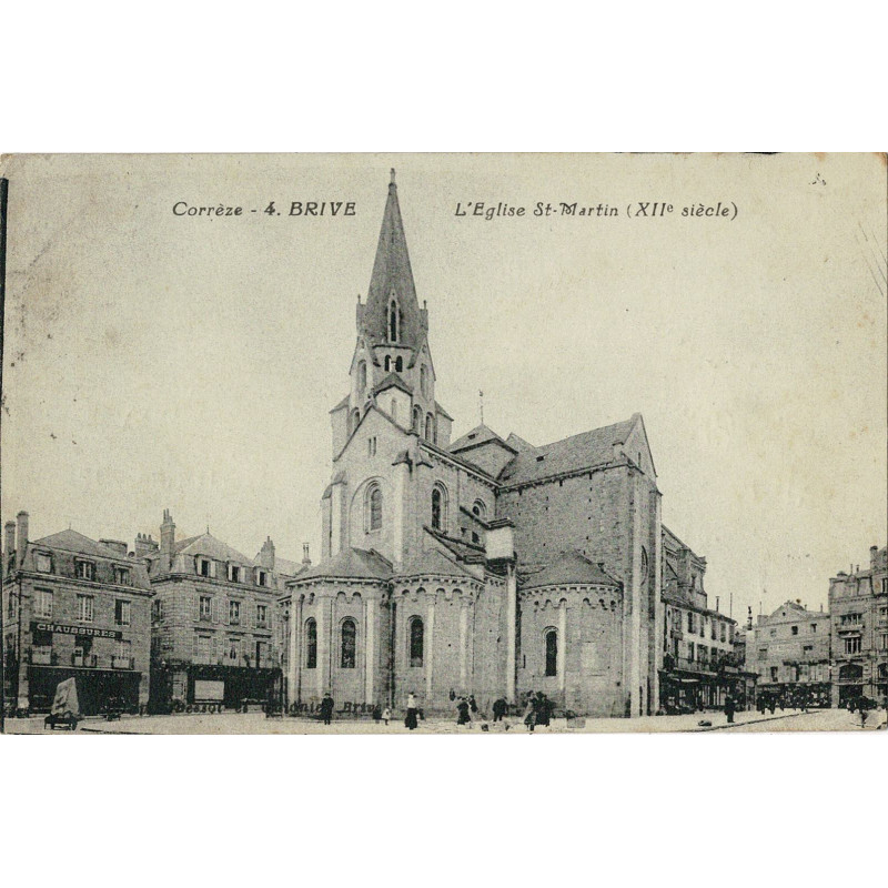 CPA - Brive - L'Eglise Saint-Martin