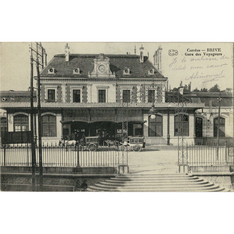 CPA - Brive - Gare des Voyageurs