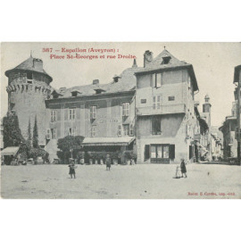 CPA - Espalion - Place...