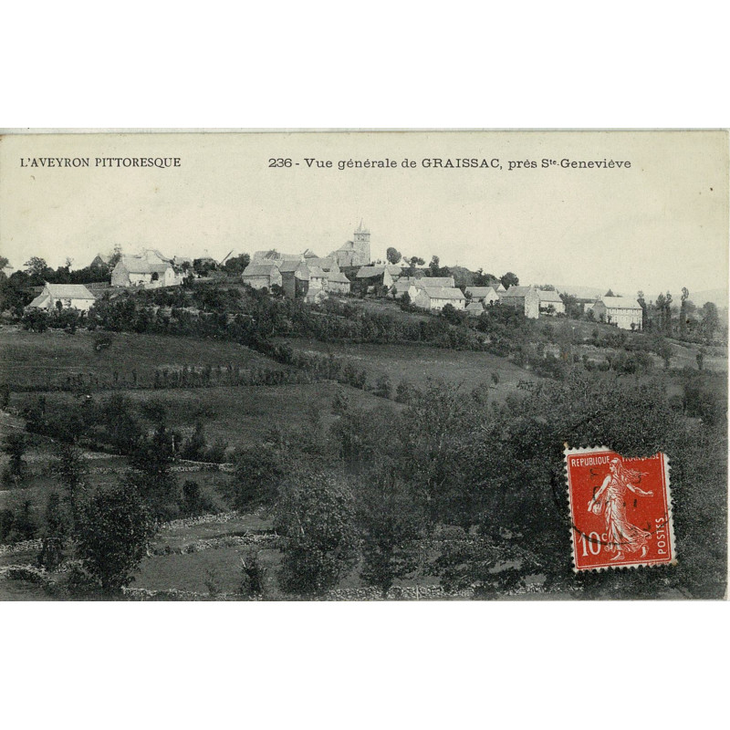 CPA - Vue Générale de Graissac