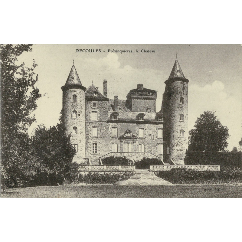 CPA - Recoules - Prévinquières - Le Château
