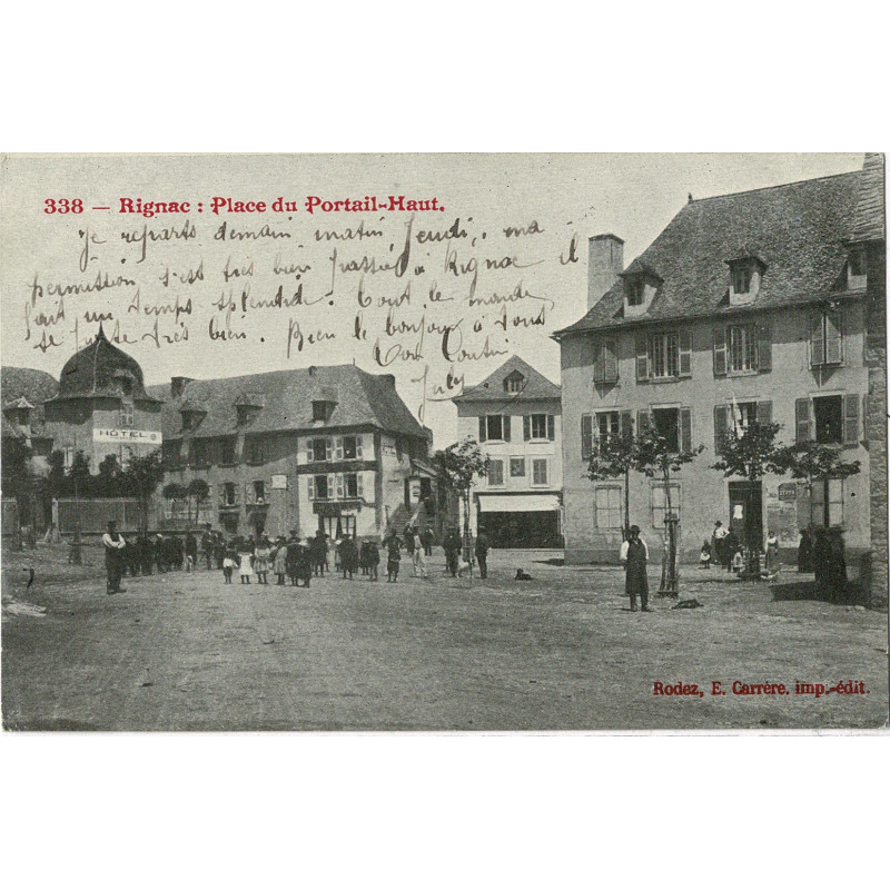 CPA - Rignac - lace du Portail-Haut