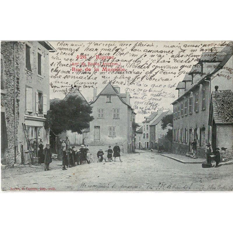 CPA - Rignac - ue de la Muraille