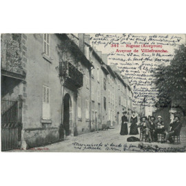 CPA - Rignac - Avenue de...