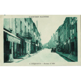 CPA - Réquista - Avenue d'Albi