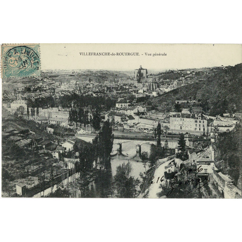 CPA - Villefranche-de-Rouergue - Vue Générale