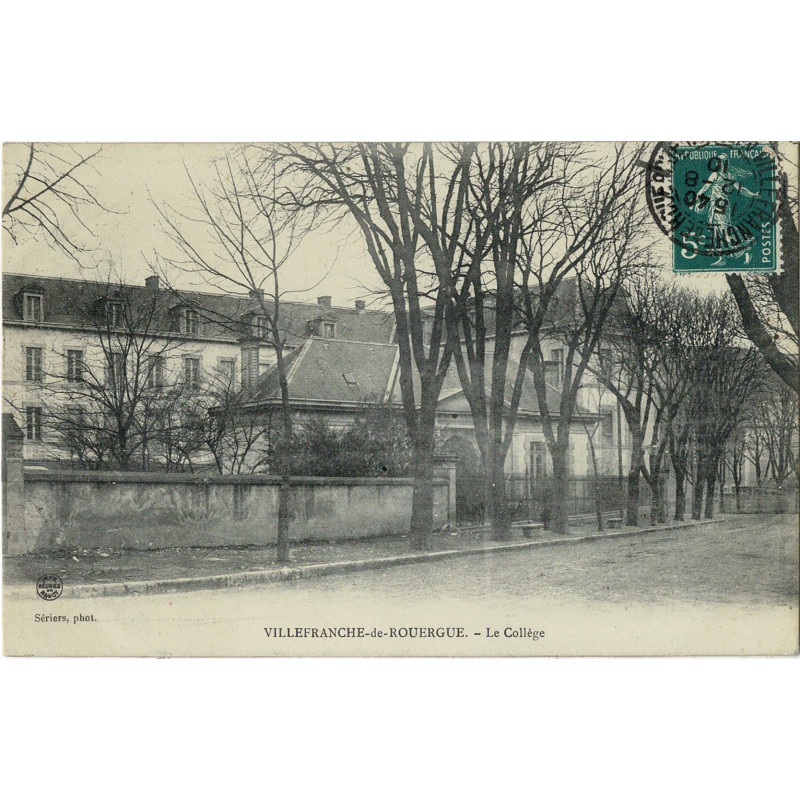 CPA - Villefranche-de-Rouergue -- Le Collège