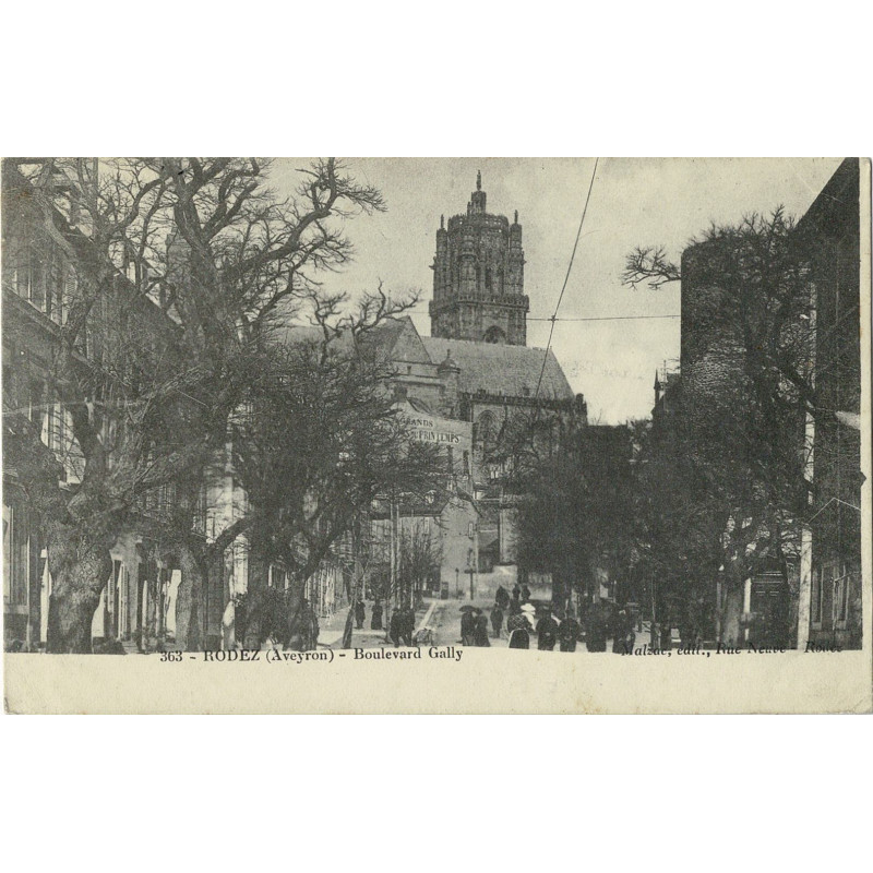 CPA - Rodez - Boulevard Gally -