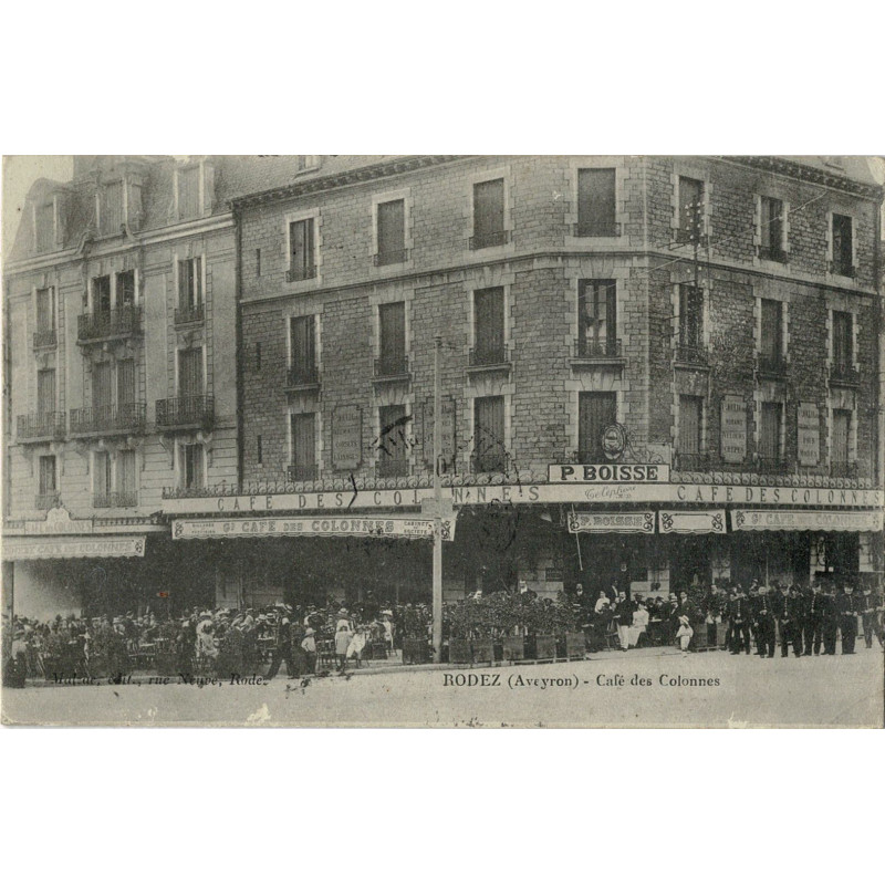 CPA - Rodez - Café des Colonnes