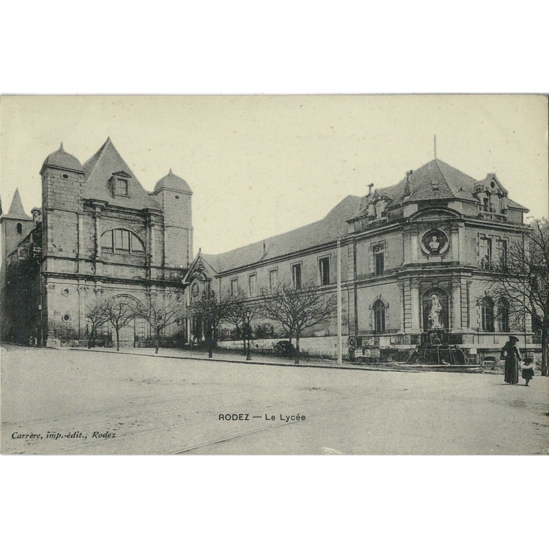 CPA - Rodez - Le Lycée