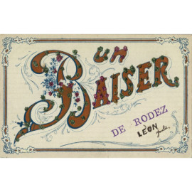 CPA - Un Baiser de Rodez