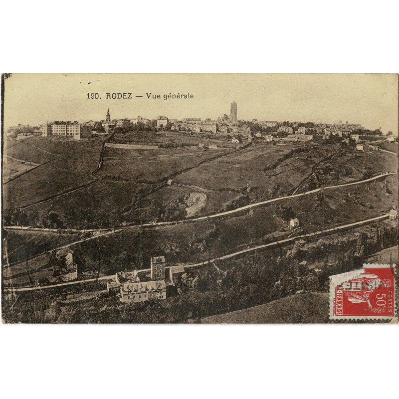 CPA - Rodez - Vue Générale