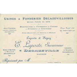 Carte - Usines & Fonderies...