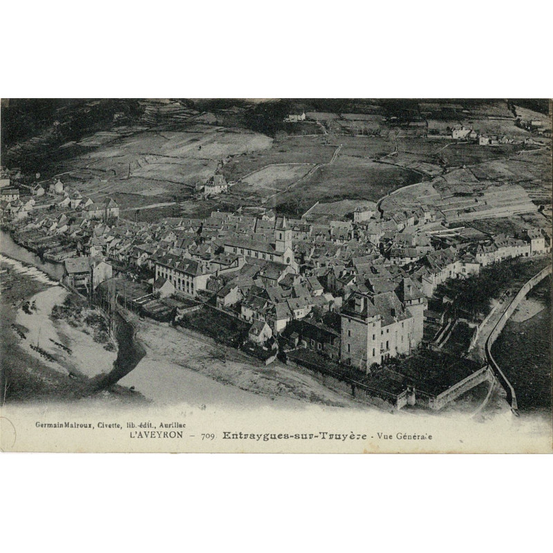 CPA - Entraygues-sur-Truyères - Vue Générale