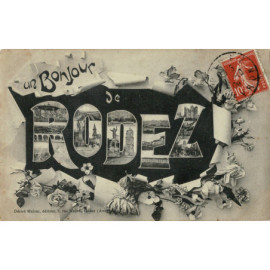 CPA - Un Bonjour de Rodez