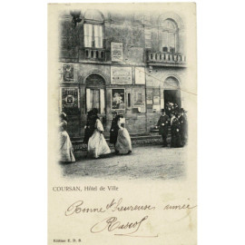 CPA - Coursan - Hôtel de Ville