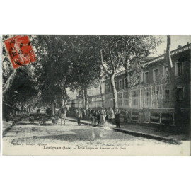 CPA - Lézignan - Ecole...