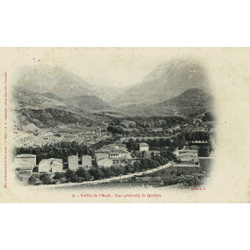 CPA - Vue Générale de Quillan N°6