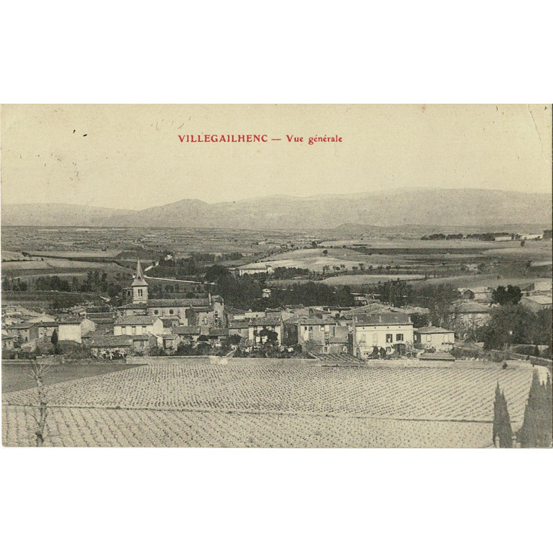 CPA - Villegailhenc - Vue Générale