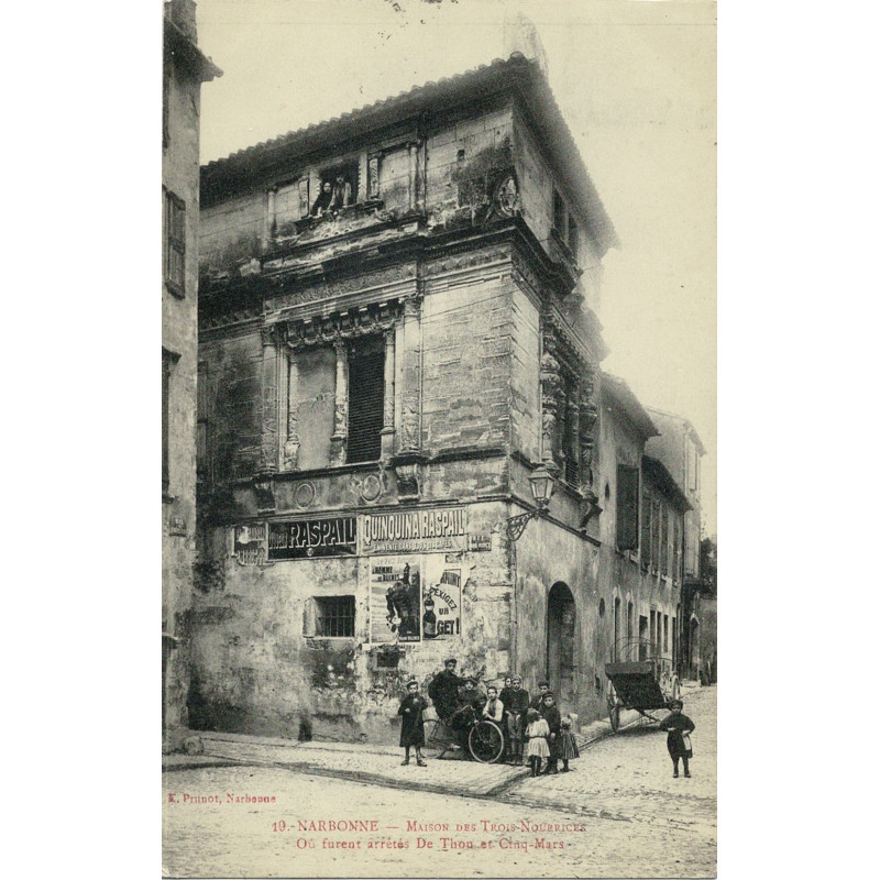CPA - Narbonne - Maison des trois Nourrices