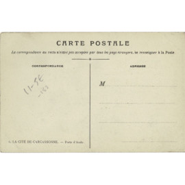 CPA - Carcassonne - Porte d'Aude