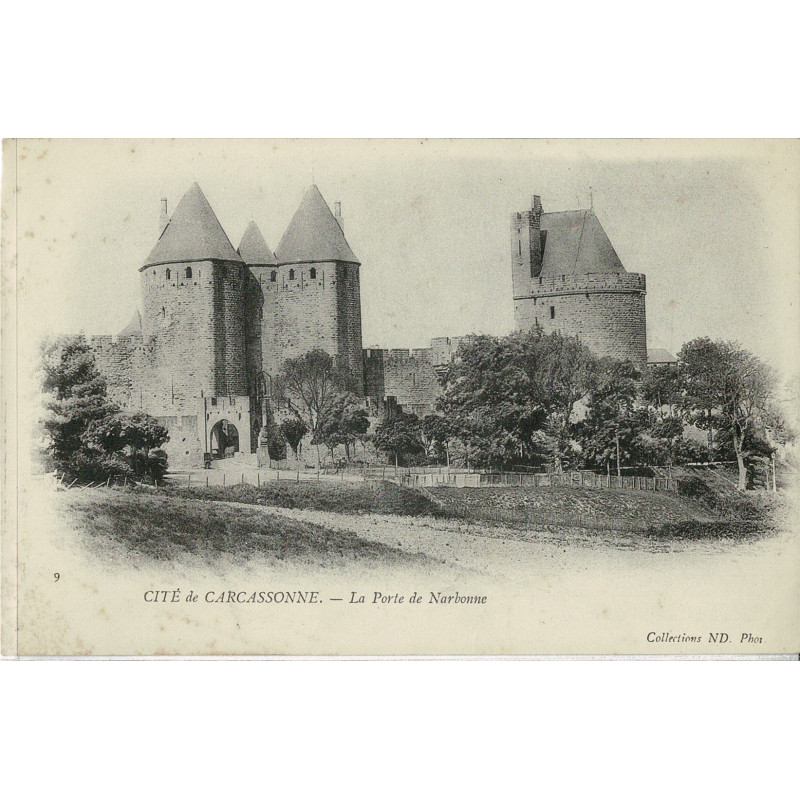 CPA -Carcassonne - La Porte Narbonne