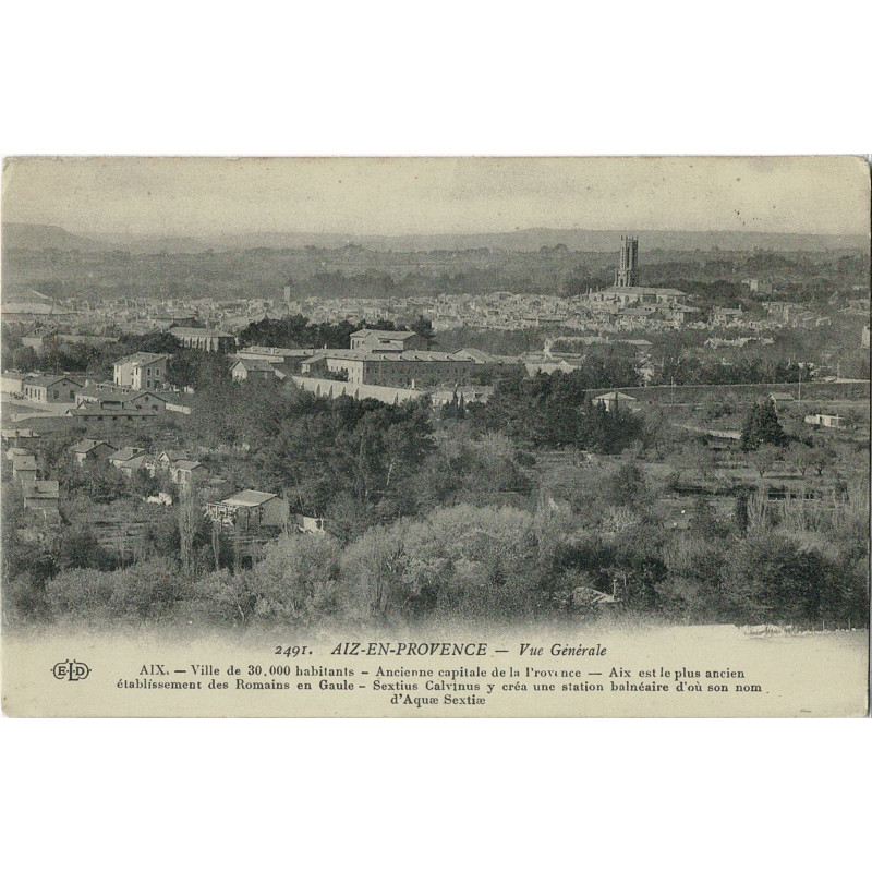 CPA - Aix-en-Provence - Vue Générale