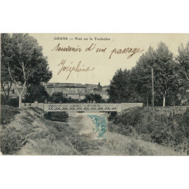 CPA - Grans - Pont sur la...