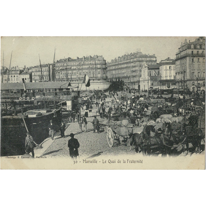 CPA - Marseille - Quai de la Fraternité
