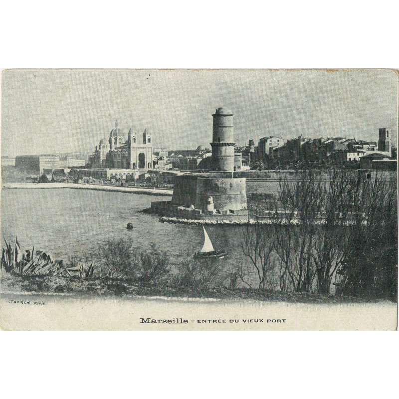 CPA - Marseille - Entrée du Vieux Port