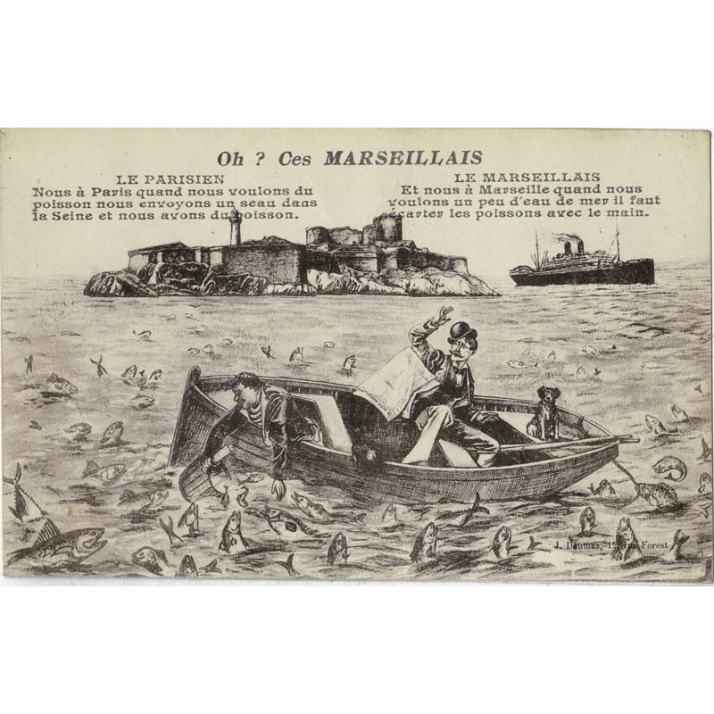 CPA - Marseille - Oh Ces Marseillais