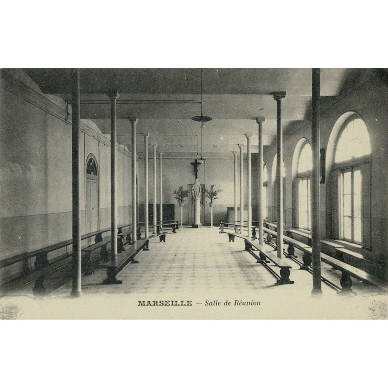 CPA - Marseille - Salle de Reunion