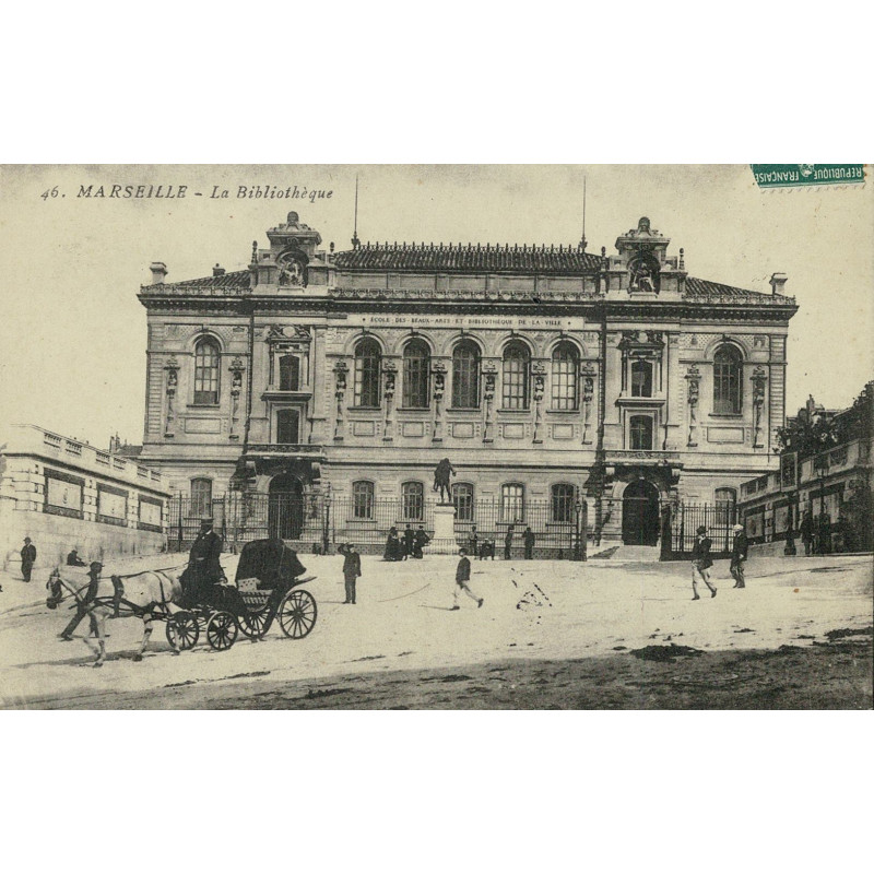 CPA - Marseille - La Bibliothèque