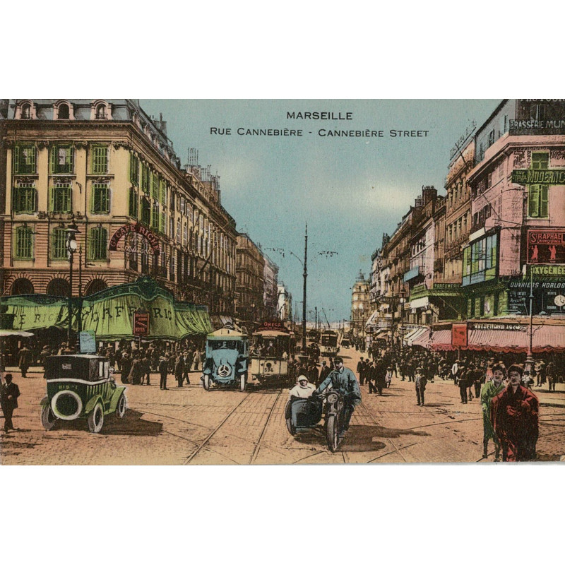 CPA - Marseille - Rue Cannebière -